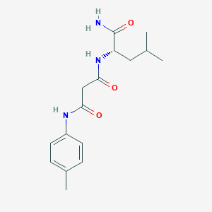 molecular formula C16H23N3O3 B3804788 N-[(1S)-1-(aminocarbonyl)-3-methylbutyl]-N'-(4-methylphenyl)malonamide 