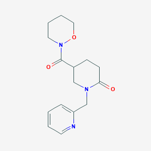 5-(1,2-oxazinan-2-ylcarbonyl)-1-(2-pyridinylmethyl)-2-piperidinone