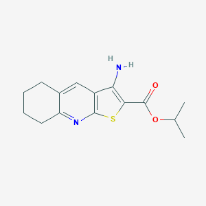 molecular formula C15H18N2O2S B380484 Isopropyl 3-amino-5,6,7,8-tetrahydrothieno[2,3-b]quinoline-2-carboxylate 