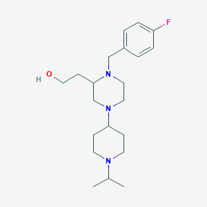 2-[1-(4-fluorobenzyl)-4-(1-isopropyl-4-piperidinyl)-2-piperazinyl]ethanol