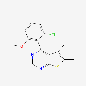 4-(2-chloro-6-methoxyphenyl)-5,6-dimethylthieno[2,3-d]pyrimidine