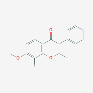 7-methoxy-2,8-dimethyl-3-phenyl-4H-chromen-4-one