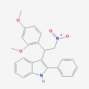 3-[1-(2,4-dimethoxyphenyl)-2-nitroethyl]-2-phenyl-1H-indole