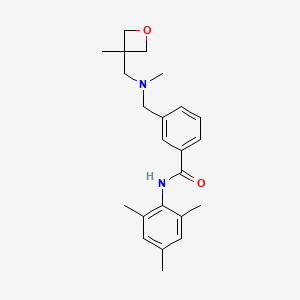 N-mesityl-3-({methyl[(3-methyloxetan-3-yl)methyl]amino}methyl)benzamide
