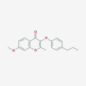 molecular formula C20H20O4 B380523 7-methoxy-2-methyl-3-(4-propylphenoxy)-4H-chromen-4-one CAS No. 315233-01-3
