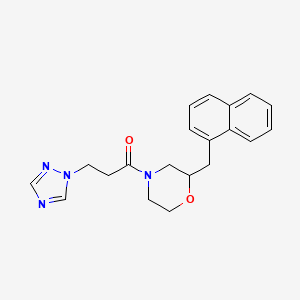 2-(1-naphthylmethyl)-4-[3-(1H-1,2,4-triazol-1-yl)propanoyl]morpholine