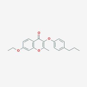 7-ethoxy-2-methyl-3-(4-propylphenoxy)-4H-chromen-4-one