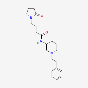 4-(2-oxo-1-pyrrolidinyl)-N-[1-(2-phenylethyl)-3-piperidinyl]butanamide
