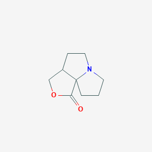 molecular formula C9H13NO2 B038053 1H,7H-Furo[3,4-g]pyrrolizin-1-one,hexahydro-(9CI) CAS No. 113502-31-1