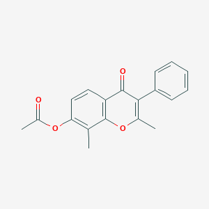 2,8-dimethyl-4-oxo-3-phenyl-4H-chromen-7-yl acetate