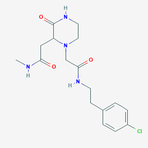 2-[1-(2-{[2-(4-chlorophenyl)ethyl]amino}-2-oxoethyl)-3-oxopiperazin-2-yl]-N-methylacetamide