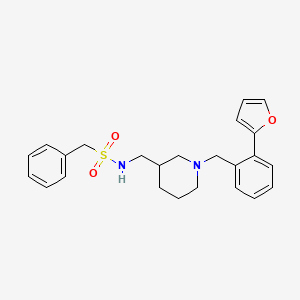 N-({1-[2-(2-furyl)benzyl]-3-piperidinyl}methyl)-1-phenylmethanesulfonamide