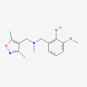 2-{[[(3,5-dimethylisoxazol-4-yl)methyl](methyl)amino]methyl}-6-methoxyphenol