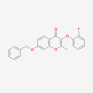 7-(benzyloxy)-3-(2-fluorophenoxy)-2-methyl-4H-chromen-4-one