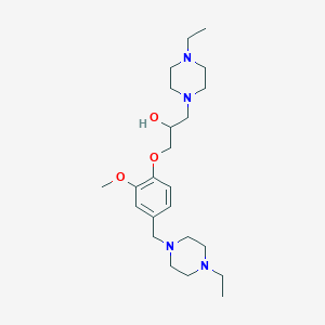 1-(4-ethyl-1-piperazinyl)-3-{4-[(4-ethyl-1-piperazinyl)methyl]-2-methoxyphenoxy}-2-propanol