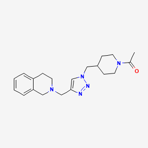 2-({1-[(1-acetylpiperidin-4-yl)methyl]-1H-1,2,3-triazol-4-yl}methyl)-1,2,3,4-tetrahydroisoquinoline