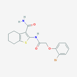 2-{[(2-Bromophenoxy)acetyl]amino}-4,5,6,7-tetrahydro-1-benzothiophene-3-carboxamide
