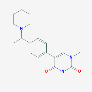 1,3,6-trimethyl-5-[4-(1-piperidin-1-ylethyl)phenyl]pyrimidine-2,4(1H,3H)-dione