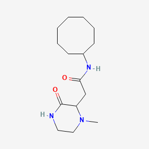 N-cyclooctyl-2-(1-methyl-3-oxo-2-piperazinyl)acetamide