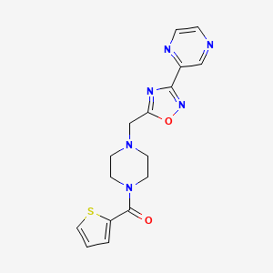 molecular formula C16H16N6O2S B3805575 2-(5-{[4-(2-thienylcarbonyl)-1-piperazinyl]methyl}-1,2,4-oxadiazol-3-yl)pyrazine 