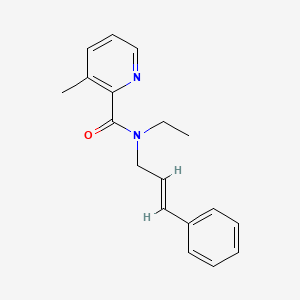 N-ethyl-3-methyl-N-[(2E)-3-phenylprop-2-en-1-yl]pyridine-2-carboxamide