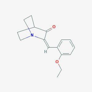 molecular formula C16H19NO2 B380566 2-(2-Ethoxybenzylidene)quinuclidin-3-one 