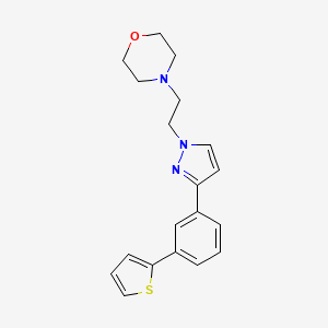 4-(2-{3-[3-(2-thienyl)phenyl]-1H-pyrazol-1-yl}ethyl)morpholine