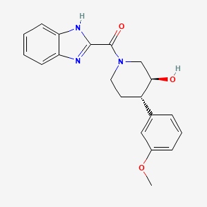 (3S*,4S*)-1-(1H-benzimidazol-2-ylcarbonyl)-4-(3-methoxyphenyl)piperidin-3-ol