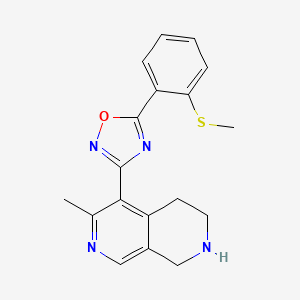 6-methyl-5-{5-[2-(methylthio)phenyl]-1,2,4-oxadiazol-3-yl}-1,2,3,4-tetrahydro-2,7-naphthyridine trifluoroacetate