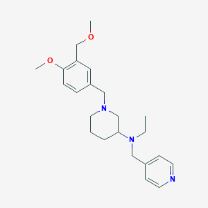 molecular formula C23H33N3O2 B3805732 N-ethyl-1-[4-methoxy-3-(methoxymethyl)benzyl]-N-(4-pyridinylmethyl)-3-piperidinamine 