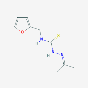 molecular formula C9H13N3OS B380576 acetone N-(2-furylmethyl)thiosemicarbazone 