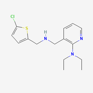 3-({[(5-chloro-2-thienyl)methyl]amino}methyl)-N,N-diethyl-2-pyridinamine