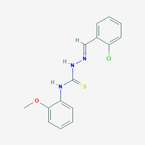 molecular formula C15H14ClN3OS B380579 2-chlorobenzaldehyde N-(2-methoxyphenyl)thiosemicarbazone 