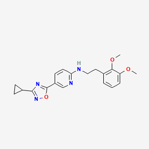 5-(3-cyclopropyl-1,2,4-oxadiazol-5-yl)-N-[2-(2,3-dimethoxyphenyl)ethyl]-2-pyridinamine