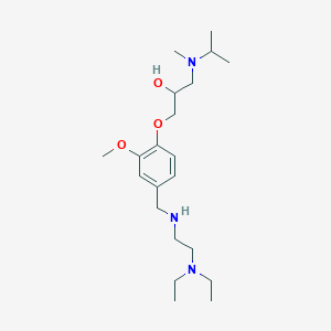 1-[4-({[2-(diethylamino)ethyl]amino}methyl)-2-methoxyphenoxy]-3-[isopropyl(methyl)amino]-2-propanol