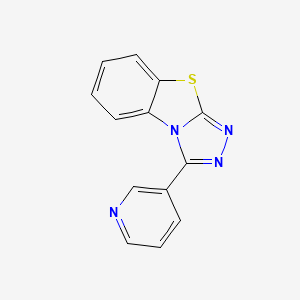 molecular formula C13H8N4S B3805832 3-(3-pyridinyl)[1,2,4]triazolo[3,4-b][1,3]benzothiazole 