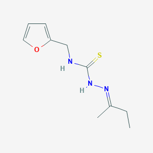 molecular formula C10H15N3OS B380585 2-butanone N-(2-furylmethyl)thiosemicarbazone 