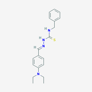 molecular formula C19H24N4S B380586 4-(diethylamino)benzaldehyde N-benzylthiosemicarbazone 