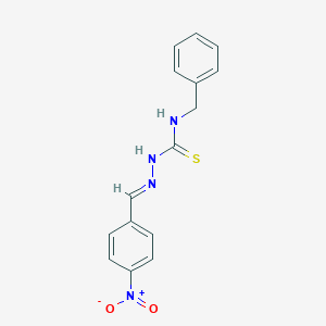 molecular formula C15H14N4O2S B380588 4-nitrobenzaldehyde N-benzylthiosemicarbazone 