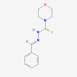 molecular formula C12H15N3OS B380589 N'-benzylidene-4-morpholinecarbothiohydrazide 