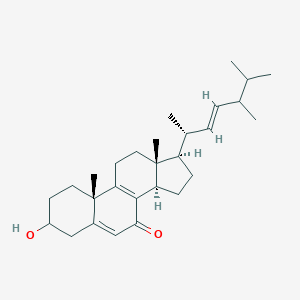 molecular formula C28H42O2 B038059 3-Hydroxy-24-methylcholesta-5,8,22-trien-7-one CAS No. 121714-75-8