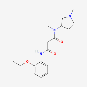 N'-(2-ethoxyphenyl)-N-methyl-N-(1-methylpyrrolidin-3-yl)malonamide