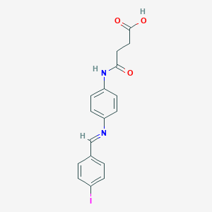 4-{4-[(4-Iodobenzylidene)amino]anilino}-4-oxobutanoic acid