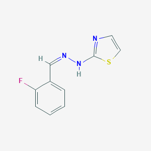 molecular formula C10H8FN3S B380596 2-Fluorobenzaldehyde 1,3-thiazol-2-ylhydrazone 