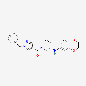 1-[(1-benzyl-1H-pyrazol-4-yl)carbonyl]-N-(2,3-dihydro-1,4-benzodioxin-6-yl)-3-piperidinamine