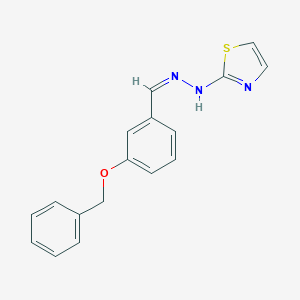 molecular formula C17H15N3OS B380606 3-(Benzyloxy)benzaldehyde 1,3-thiazol-2-ylhydrazone 