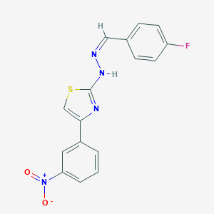 4-Fluorobenzaldehyde (4-{3-nitrophenyl}-1,3-thiazol-2-yl)hydrazone