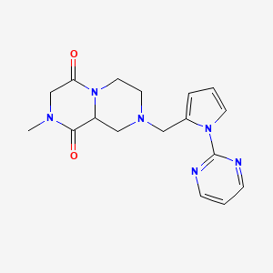 2-methyl-8-[(1-pyrimidin-2-yl-1H-pyrrol-2-yl)methyl]tetrahydro-2H-pyrazino[1,2-a]pyrazine-1,4(3H,6H)-dione