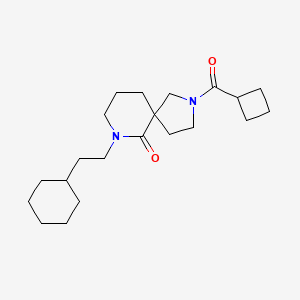 molecular formula C21H34N2O2 B3806346 2-(cyclobutylcarbonyl)-7-(2-cyclohexylethyl)-2,7-diazaspiro[4.5]decan-6-one 