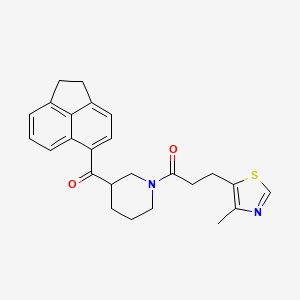 1,2-dihydro-5-acenaphthylenyl{1-[3-(4-methyl-1,3-thiazol-5-yl)propanoyl]-3-piperidinyl}methanone